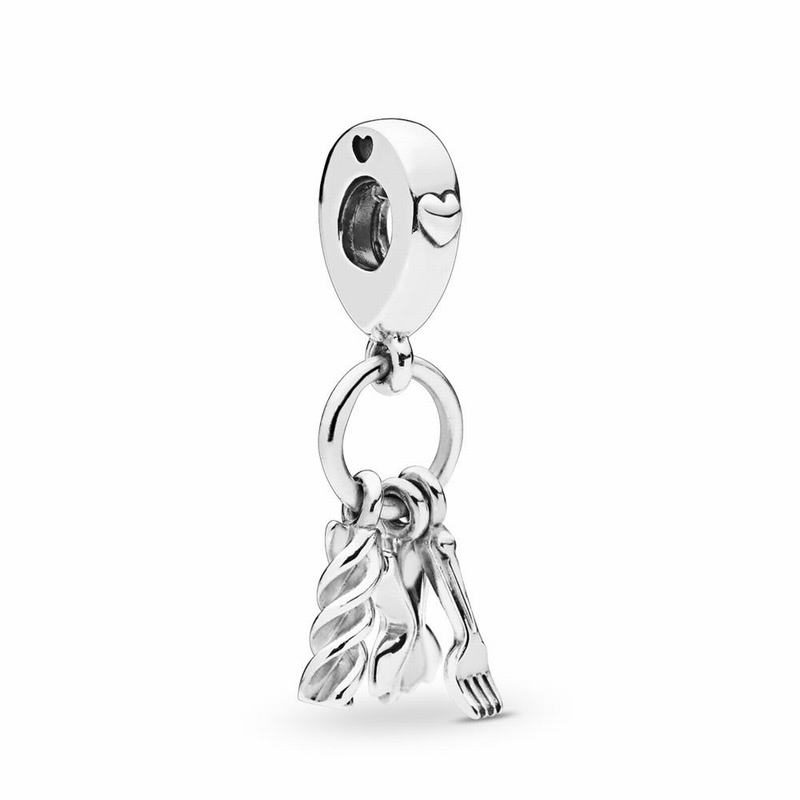 Pandora Australia Love Pasta Dangle Charm - Sterling Silver | HKFZBM913